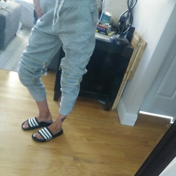 Gray joggers with zippers NWOT Sz Small - Picture 7 of 8